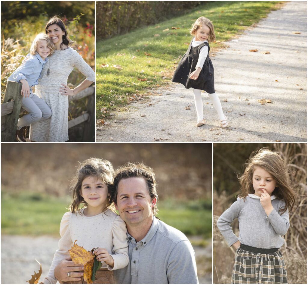 Different portraits from a Columbus Ohio family photo session