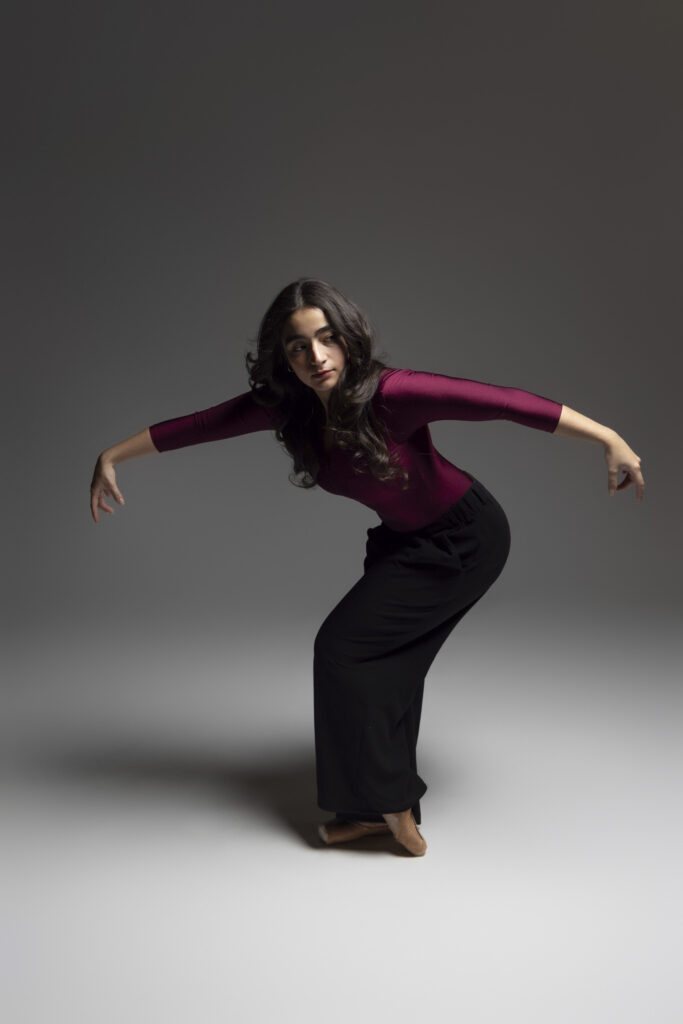 Columbus Ohio dancer showing fluid movement during her photography session